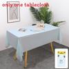 Peva Disposable Solid Color Tablecloth With Dustproof And Oilproof Features For Party And Home Use