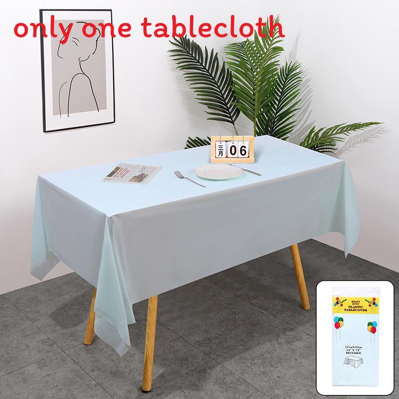 Peva Thickened Disposable Tablecloth With Dustproof And Oilproof Surface For Events And Decor