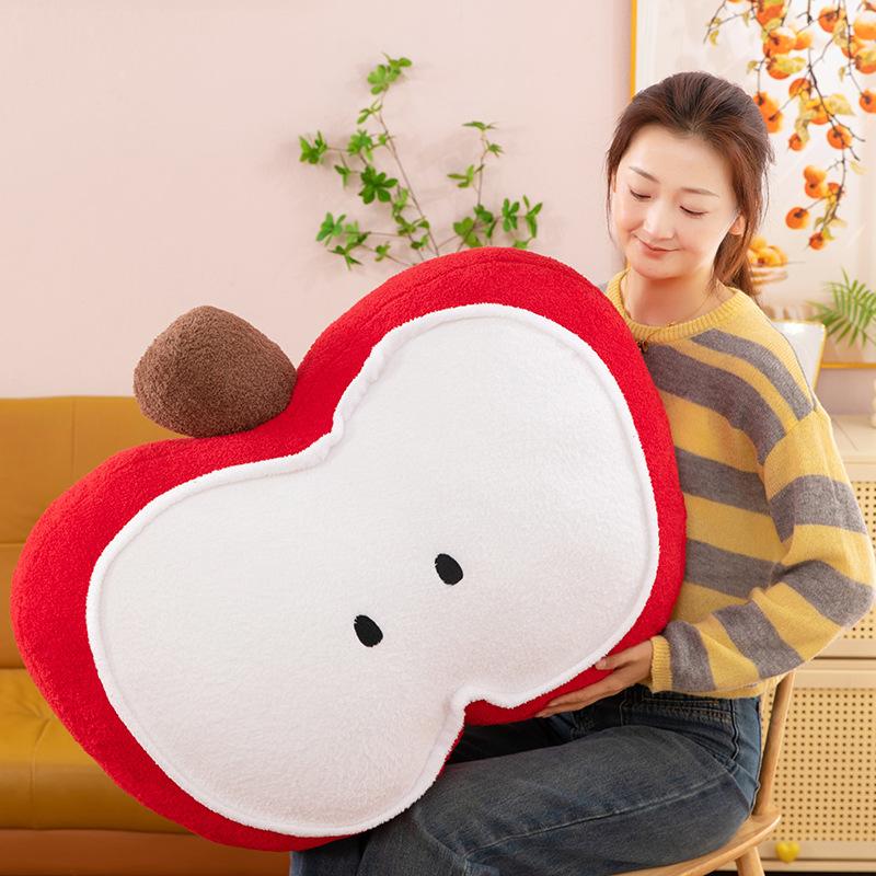 

Cute apple throw pillow girl sleeping bay window tatami cushion sofa office waist seat pillow 55cm