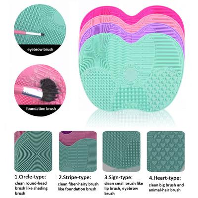 1Pcs Big Silicone Brush Cleaning Mat Make Up Brush Cleaner Brushes Cleanser Cosmetic Clean Tools For Eyes Face Brushes
