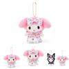 Adorable Kuromi Floral Dress Plush Hanger Sanrio New Japanese Style Collectible