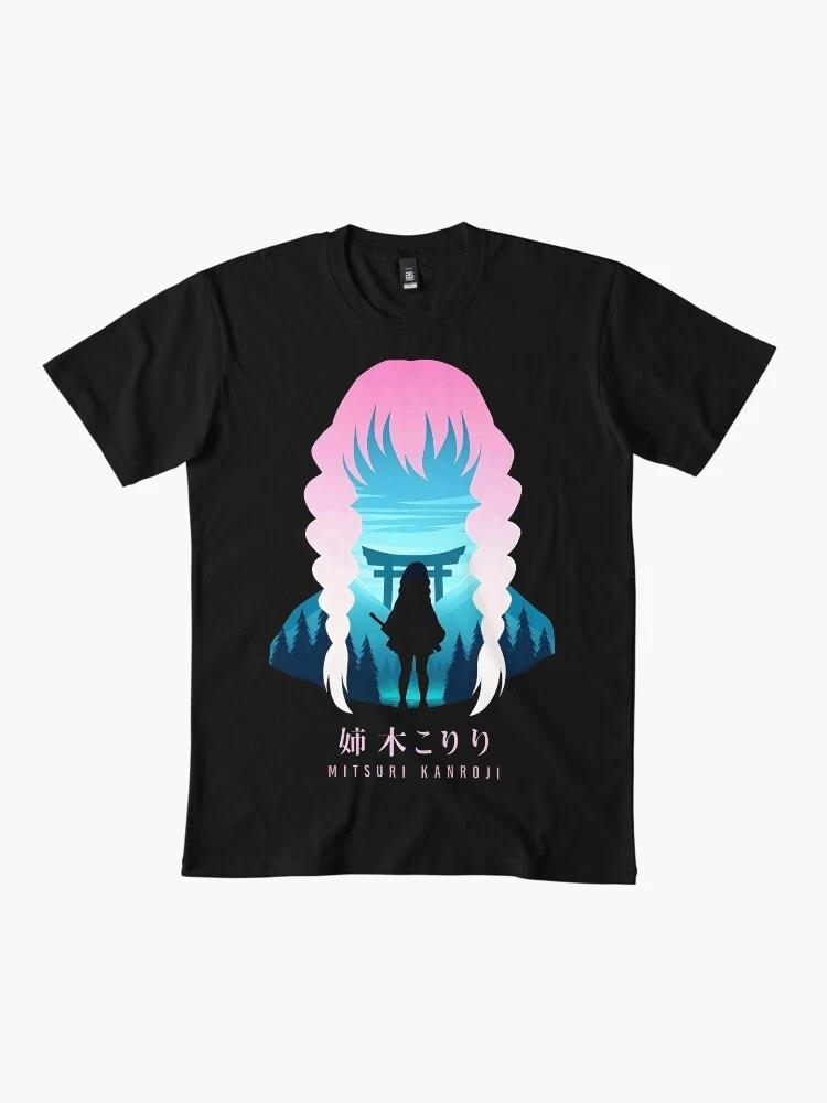 Anime Beautiful Mitsuri Love Breathing 4 Hot Demon Slayer Basic T Shirt S