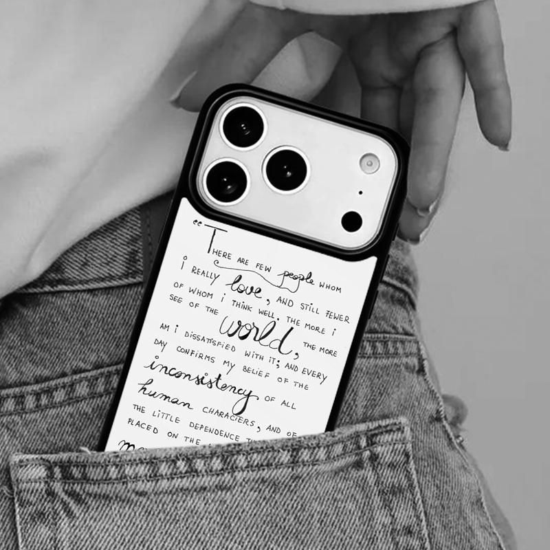 Pride And Prejudice Jane Austen Phone Case for iPhone 17ProMax 12 13 14 15 16e 17 Pro Max Plus Air Cover