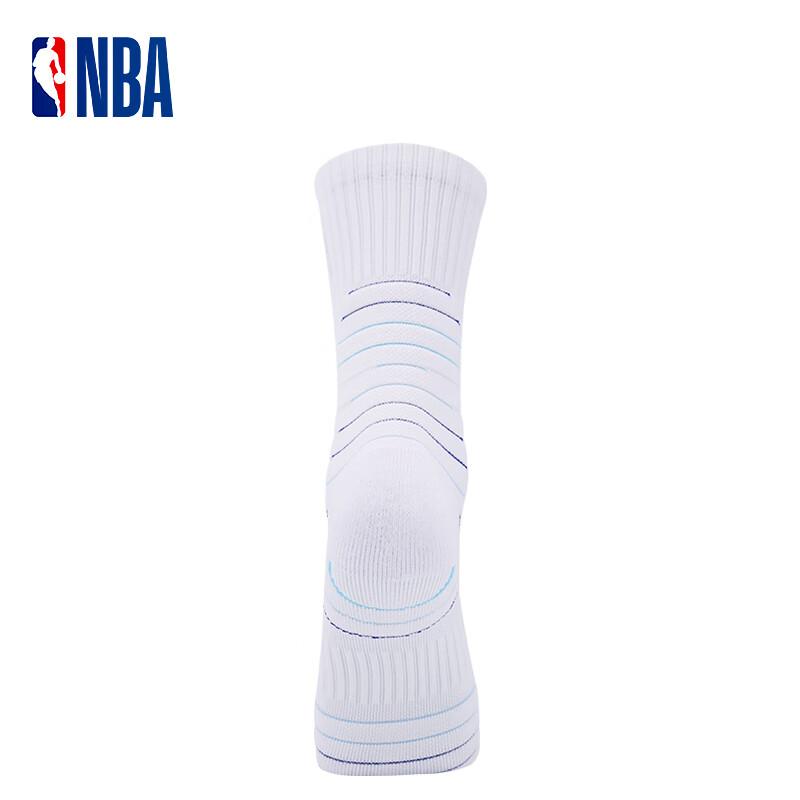 NBA Casual Sports Socks, Men's High-Top Cotton Socks, Running Long Tube Terry Thickened Towel Bottom Basketball Socks for Men, 3 Pairs