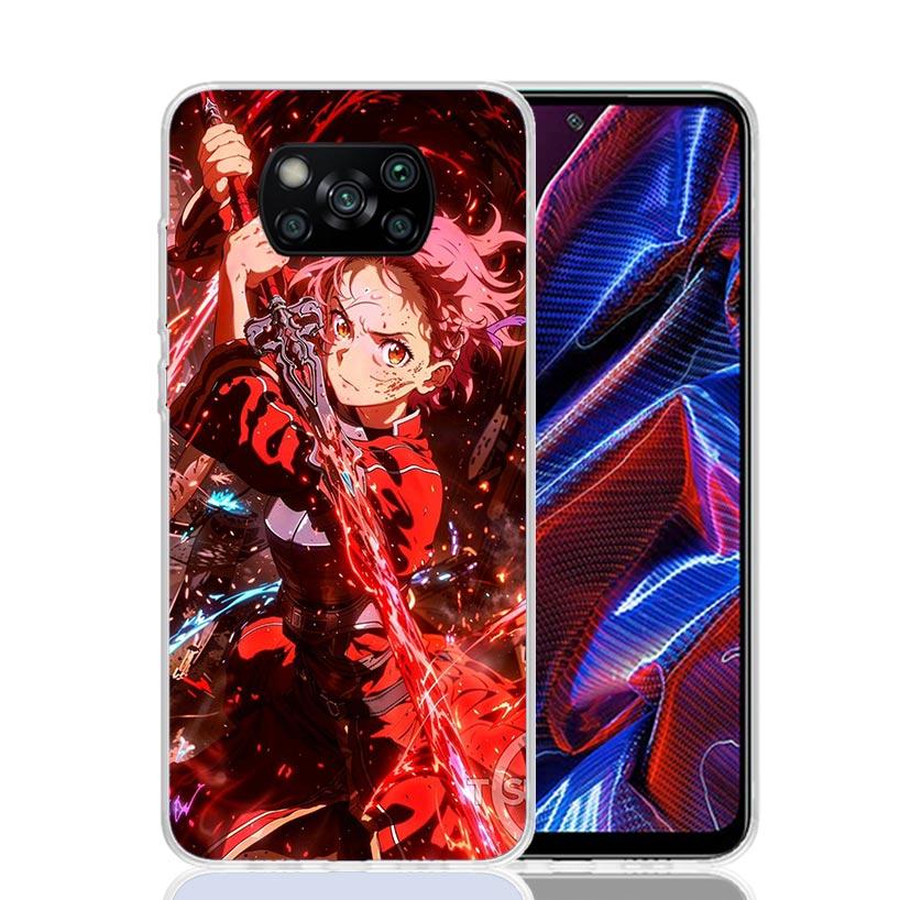 Anime Sword Art Online SAO Phone Case For Xiaomi Poco X7 X6 X5 Pro F7 Ultra Redmi 15C 15 13 13C 12 12C 10 10A 10C 9 9A 9C 9T Cov