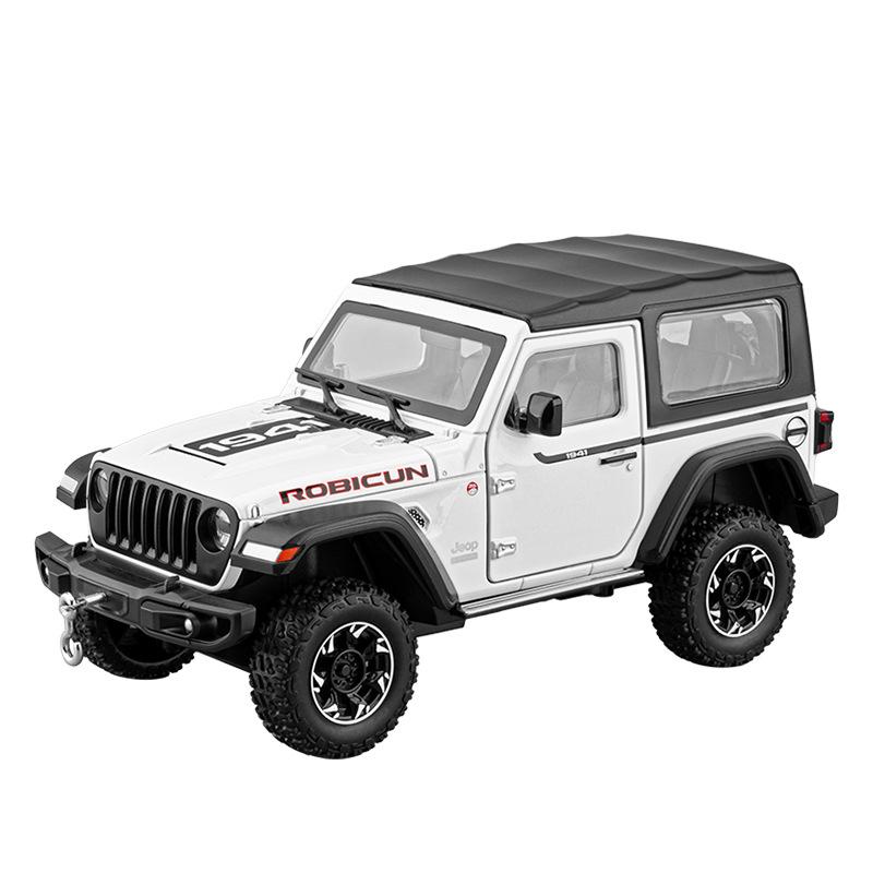 1/24 Jeep Dual-form Alloy Model, Cool Sound and Light, Four-wheel Shock Absorption, Exquisite Desktop Ornaments