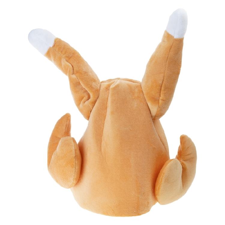 Moving Musical Turkey Leg Costume Hat Soft PP Cotton Materials Accessory For Halloween Christmas Celebration