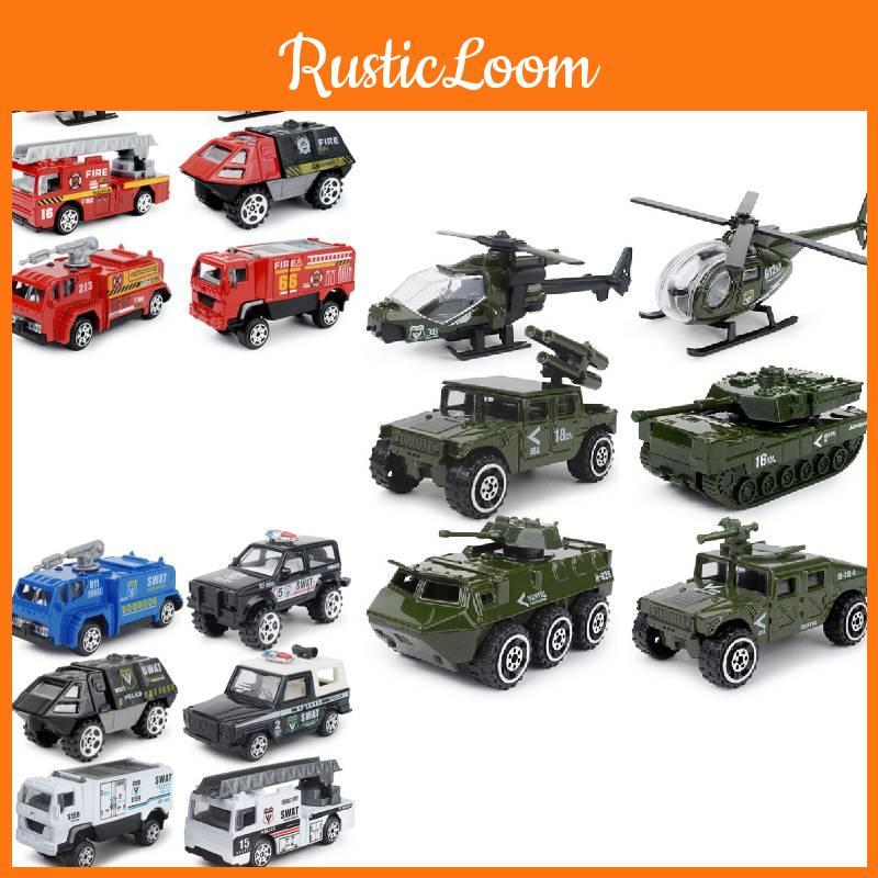 Military Mini Affairs Fire Fighting Special Police Alloy Car Model Toy Children
