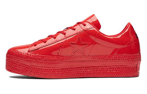 Converse One Star Platform Ox Вишнево-красный Женские 562606c 36