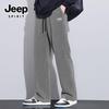 JEEP SPIRIT Men's Fleece-Lined Straight-Leg Casual Sports Pants