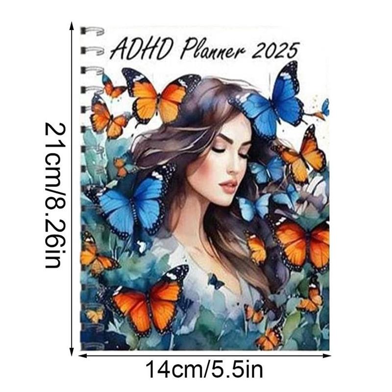 Adhd Daily Planner  Butterfly Cover Design Adhd Planner 2025 Adhd Daily Planner For Neurodivergent Adults Productivity Daily