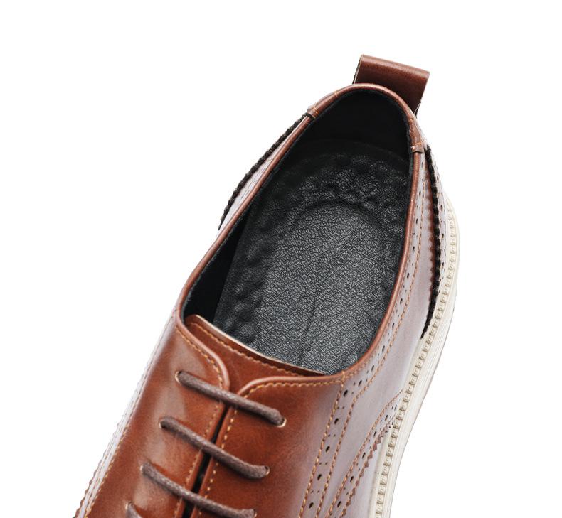 2026 Spring Men's Brogue Shoes: Korean Style, British Trend, Breathable, Formal Leather for Weddings and Business