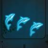 Glow-In-The-Dark Dolphin Sticker Luminous Decal Self-Adhesive Removable Bathroom Sink Stickers Wall Stickers Car Decals