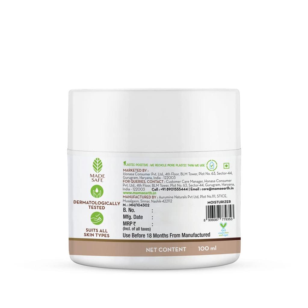 Mamaearth Rice Gel Face Moisturizer For Glass Skin With Niacinamide 100ml | Lightweight Hydration For Smooth Even-Toned Glowing Skin