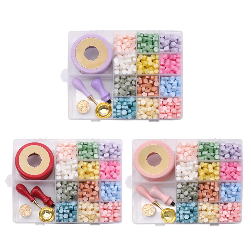 Creative Seal Stamp Set Removable Handle Exquisite Fire Paint Seal Set DIY Manual Account Crafts Supplies for Glass Plastic Art