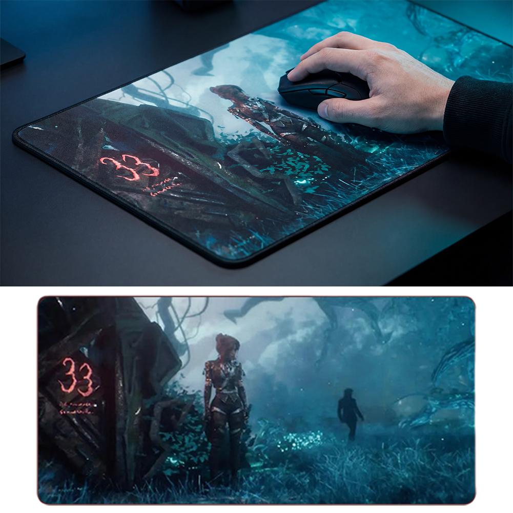 Tappetino Mouse per Tastiera Gamer Hot Game Clair Obscur Expedition 33 30*80/30*60cm Tappetino Mouse per Gamer Grande Tappetino per Scrivania PC Accessori Gaming