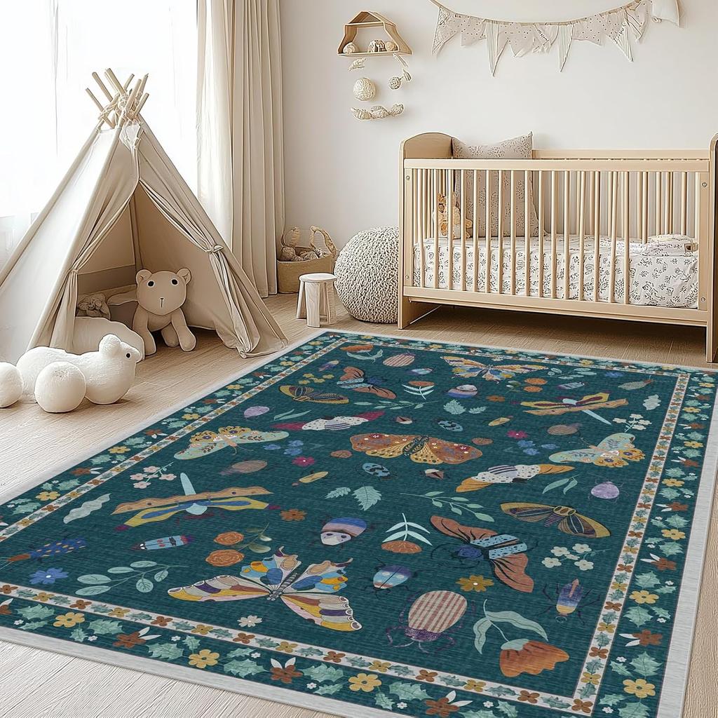 Retro Carpet, Foyer Carpet, Living Room and Bedroom Floor Mat, Home Decoration