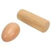 2KS Dřevěné vajíčko chrastítko Přírodní Bezpečné Hudební Ruční Perkusní Nástrojová Sada pro Děti
