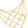 Summer Hollow Mesh Necklace Fashion Party Rhinestone Collarbone Chain Necklace