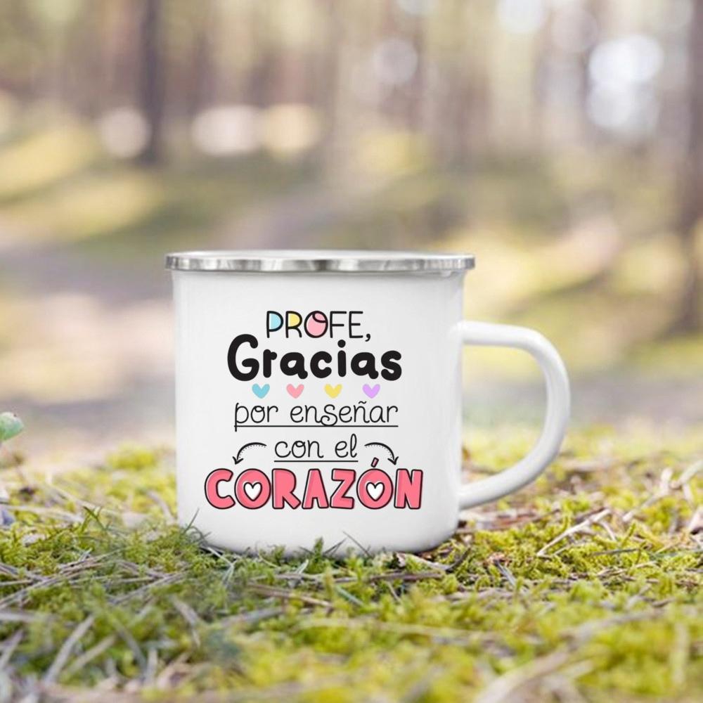 Without Teachers Like You Thank You for Teaching Me Printed Mug Coffee Cups Drinks Enamel Mugs Teacher's Day Gifts for Teachers