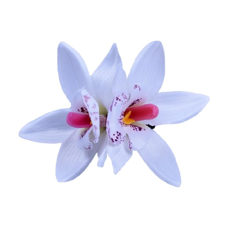 

Flower Hairclip Cymbidium Hair Clip Side Hairpin Women Hair Styling Accessories Female Headwear Girl Hair Decors білий