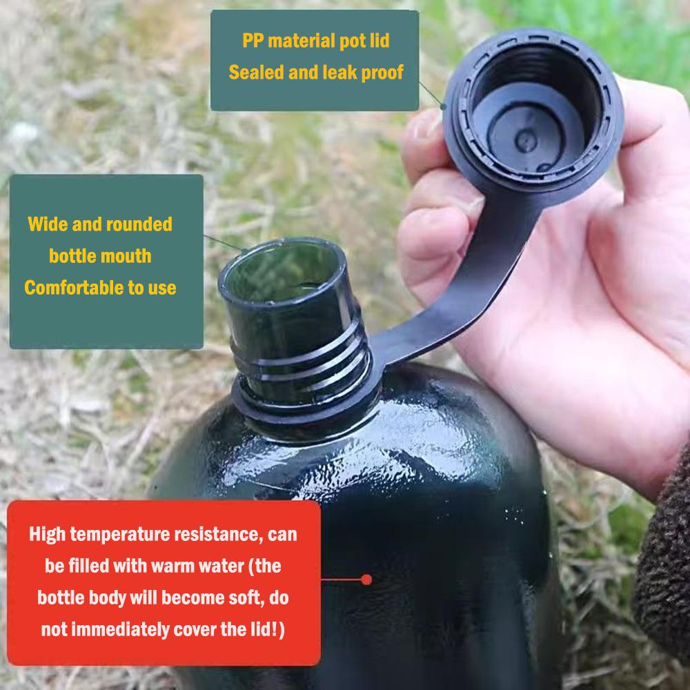 American style Tritan kettle, Outdoor sports water bottle, Portable kettle for outdoor training US tactical kettle, BPA free, 1L