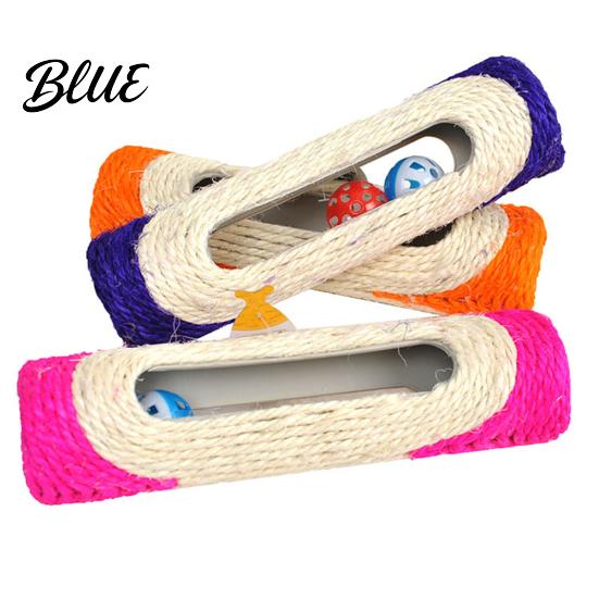 Pet Cat Scratching Toy Sisal Tunnel Rolling Ball Post 3 Training Interactive