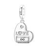 Heart Charm Beads for DIY Bracelet Valentine's Day Mother's Day Jewelry Making