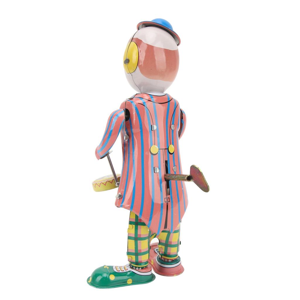 Walking Robot Clockwork Toy Vintage Metal Collectible Interesting Handmade Repairman Robot Windup Toys for Birthday Gift Decoration