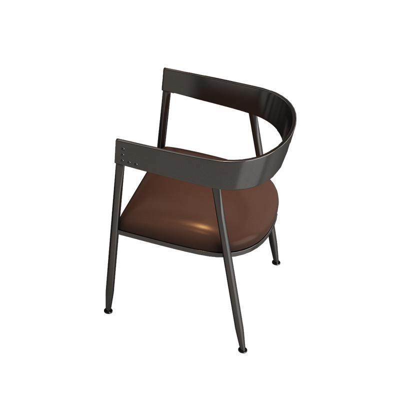 Retro Bistro Industrial Solid Wood Dining Table and Chair Set for Western Restaurants