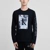 Calvin Klein Logo Print Round Neck Long Sleeve T-Shirt Men tops Black 40IC847-001