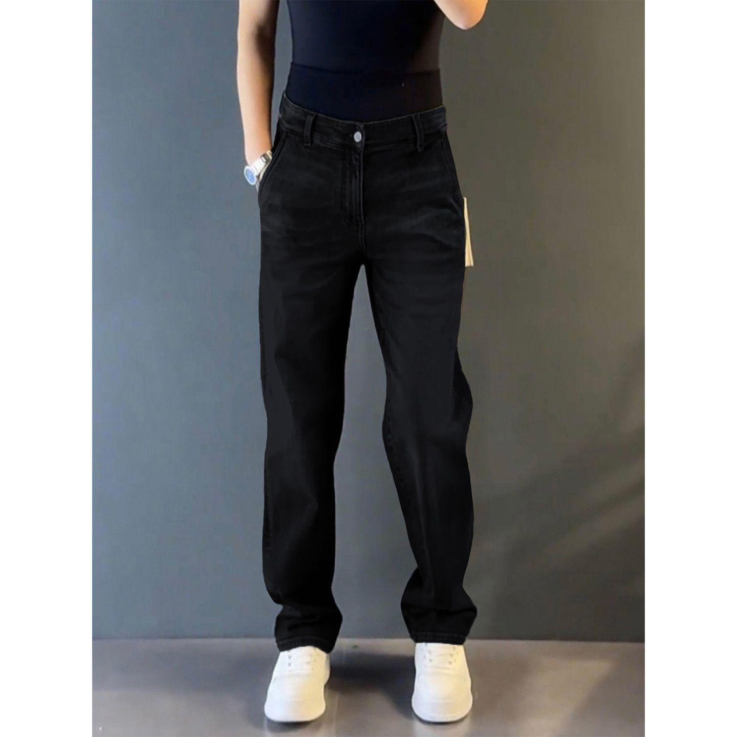 

Unisex Retro Stretchy Wear-Resistant Jeans: Durable, Water-Washed Casual Pants 31