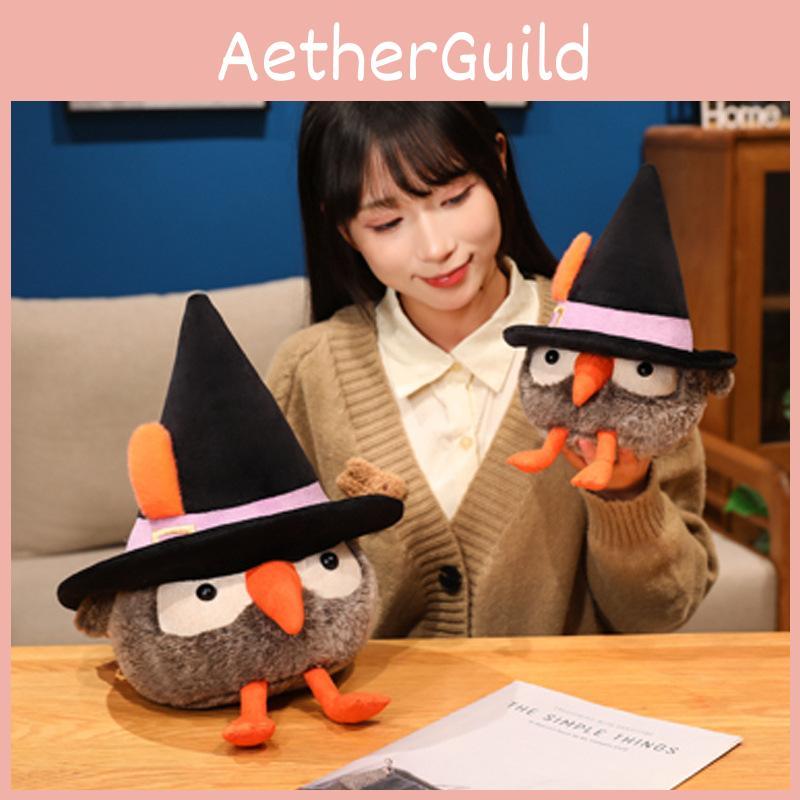 Owl Plush Toy Animal Stuffed Doll For Halloween Kids Room Desk Decoration Gift