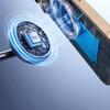 Ładowarka Indukcyjna 3W1 Do Smartfona Zegarka Słuchawek Z Chłodzeniem Kablem Usb-C 45W - Czarna