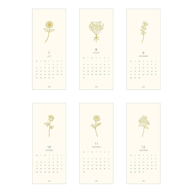 El Commune Matca 2026 Tabletop Calendar Flora CAL-163