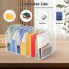 Metal Desk File Organizer Adjustable Vertical Office A4 Paper File Rack Hollow Mesh Design Book Brochure Storage Holder