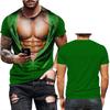3D Fake Muscle T Shirt Men's New Short-sleeved Fitness Cool Tee Summer Funny Streetwear Cosplay Muscle Body T Shirt Spring Sale