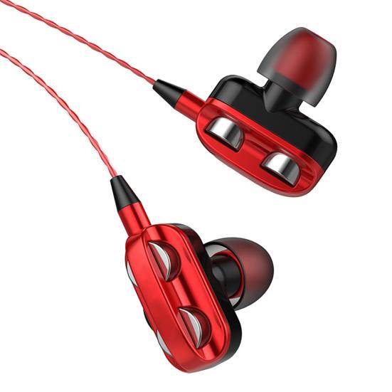 Sluchátka A4 Čistý zvuk Ergonomický design Do uší Duální pohyblivá cívka Kabelová sportovní sluchátka do uší