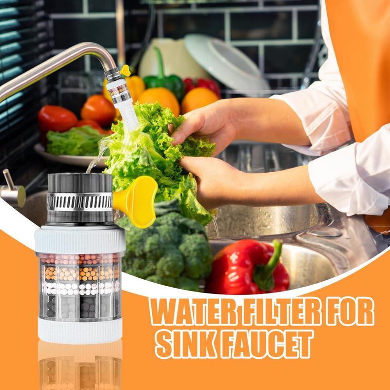 Faucet Mount Filters Carbon Kitchen Water Sink Filter Anti-Splash Purifier Water Filtering Accessories Body Health Supplies