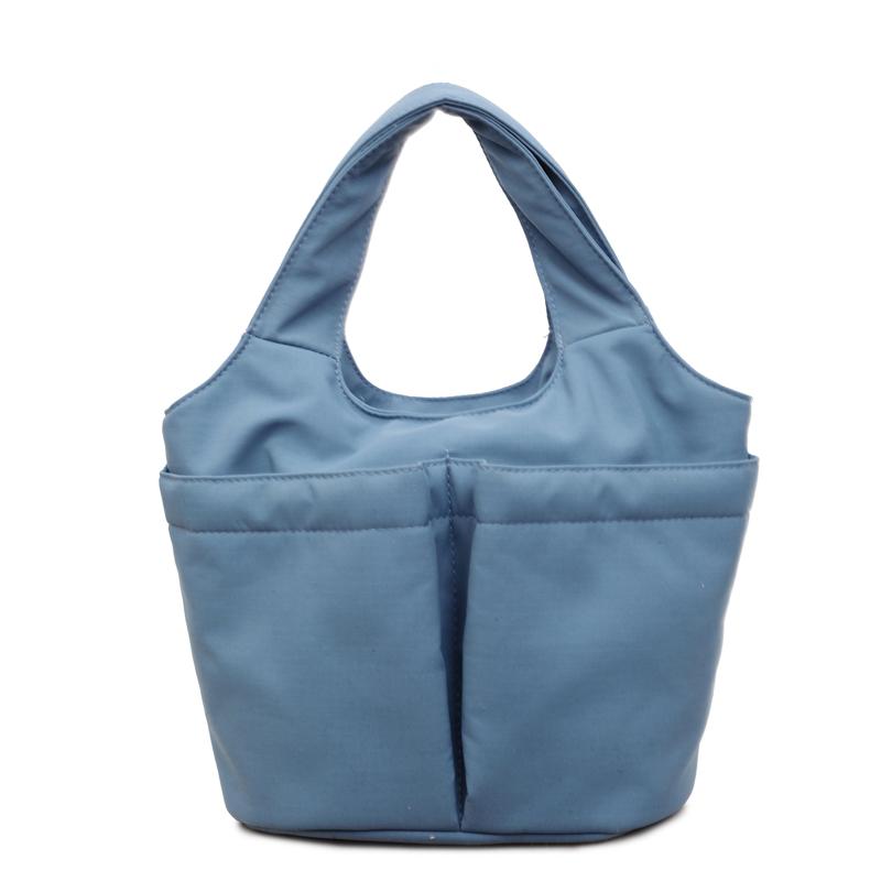 Multi-Color Fabric Handheld Tote Bag Lightweight Spacious Casual Daily Use Bag