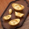 Pure Copper Treasure Bowl Ornament Solid Desktop Ornaments 5-size Gold Ingot  Living Room