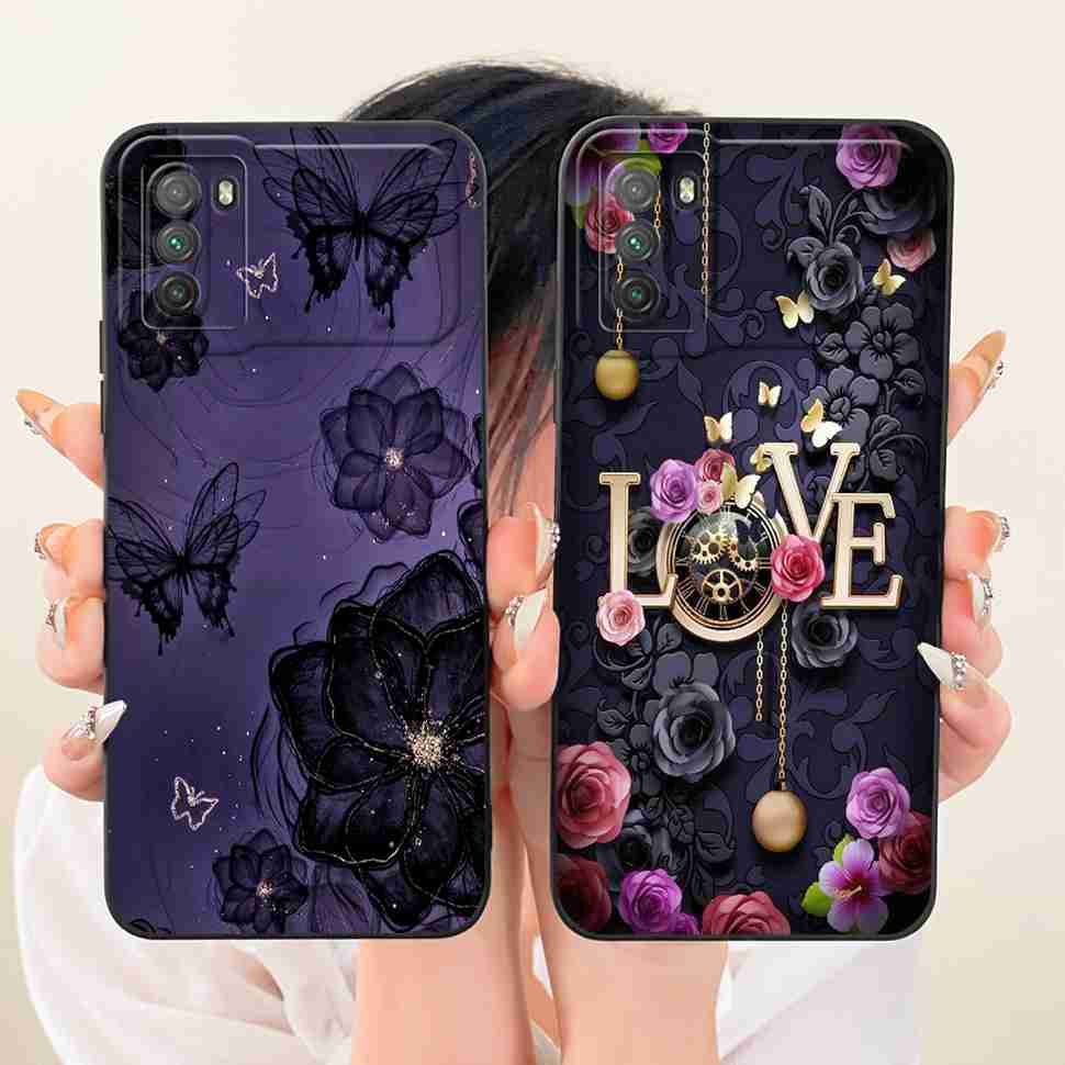 For Xiaomi Poco M3 Case PocoM3 Cute Rabbit Soft Silicone Back Cover For Xiaomi Poco M3 Case 6.53'' Phone Cover Bumper Fundas