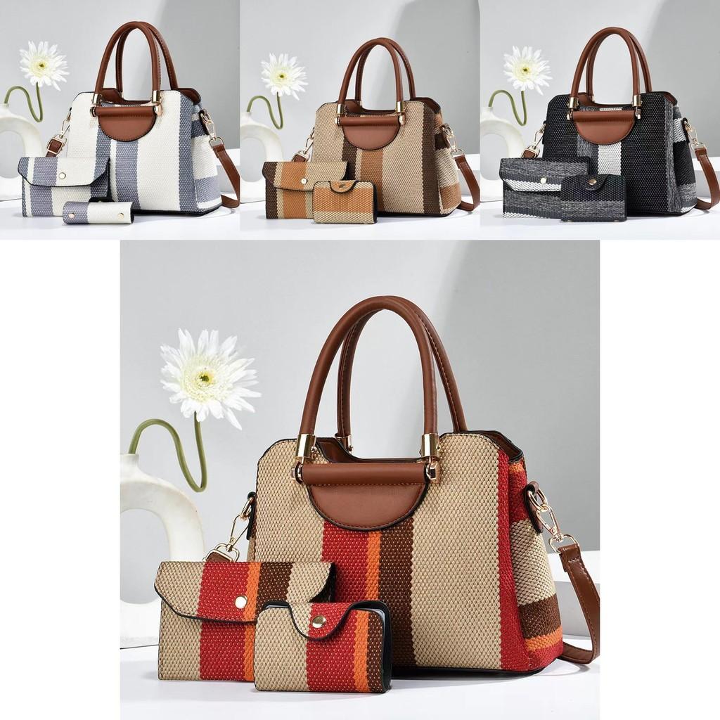 Stylish Women's Tote Bag In Elegant Black Blue White Khaki Coffee Colors With Soft Pu Material