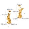 Farmhouses Bunnies Rabbit Figure Candle Holder Easters Candlestick for Spring Home Decoration and Table Centerpieces