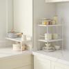 2 Tier Cabinet Organizer Shelf Counter Shelves Steel Storage Spice Rack