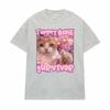 Stomach Ache Survivor Funny Cat Emoji Graphic TShirt  Unisex Trendy Vintage Cartoon Humorous Street Style 100 Cotton TShirt