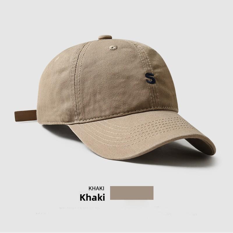 Simple Baseball Hat With Solid Color And Letter Embroidery Design Daily For