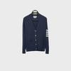 Unisex V-Neck Wool Cardigan - Autumn/Winter, Casual & Comfortable, 5-Button Design