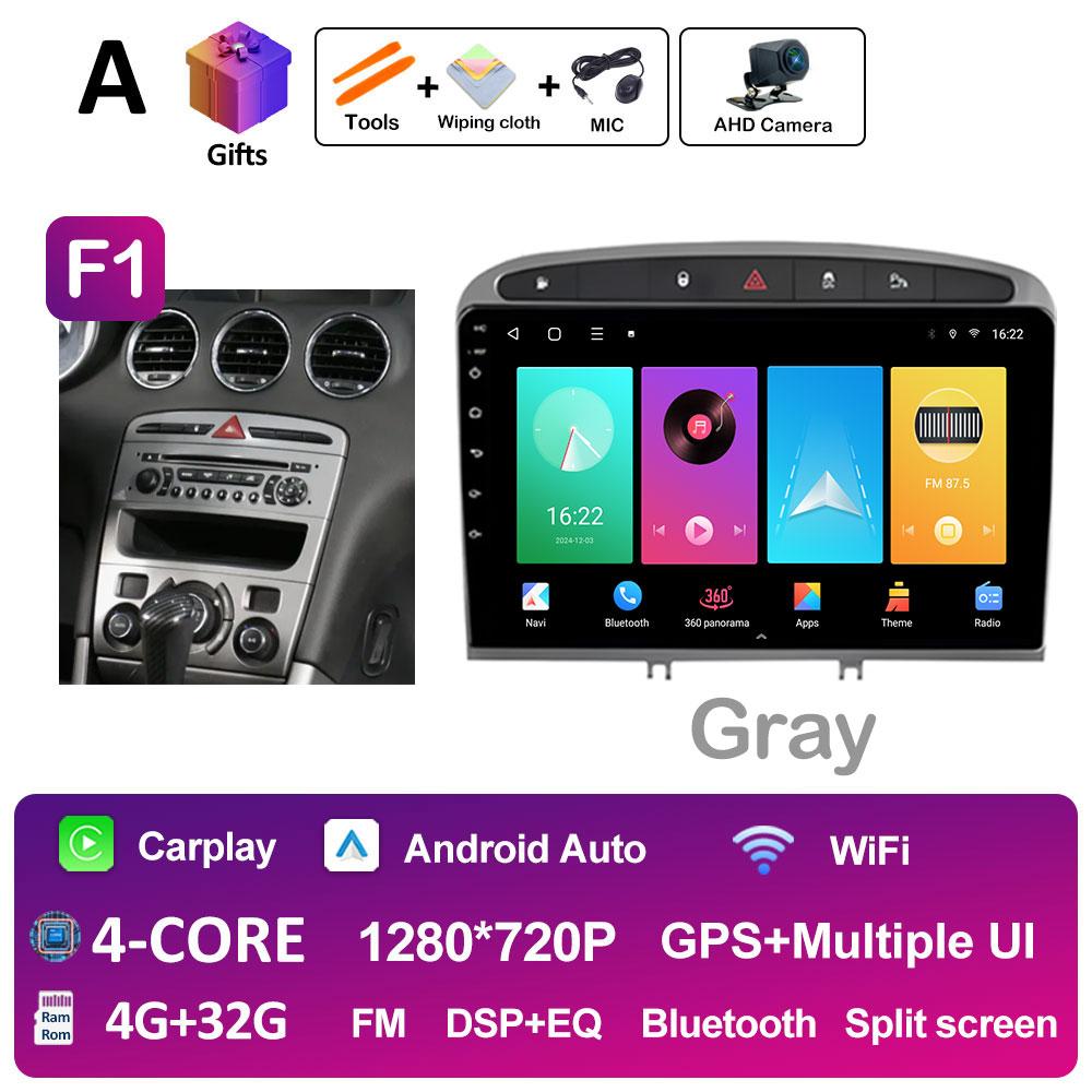 9 Inch Android Auto Car Video For Peugeot 408 308 308SW Radio Player Wireless Carplay DSP Stereo Autoradio QLED IPS Screen WIFI