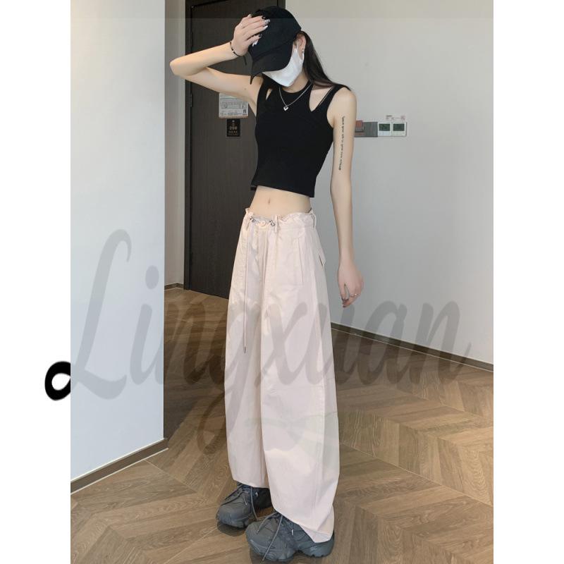 2026 Quick-Dry Women's Paratrooper Scythe Pants - Wide-Leg, Deconstructed Spring Summer Workwear